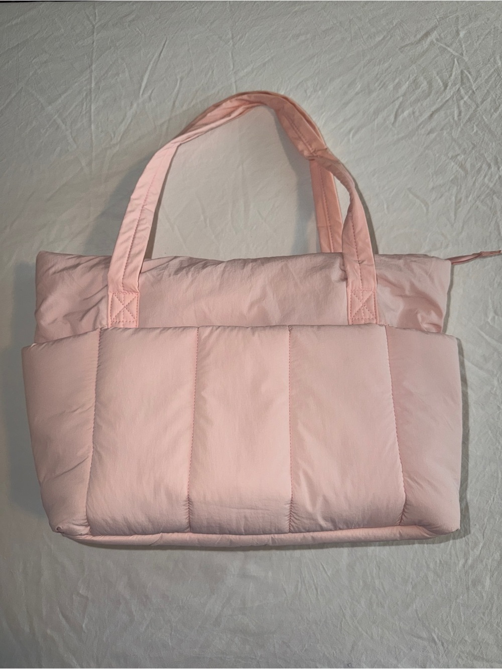 Pink Quilted Tote Bag - Women